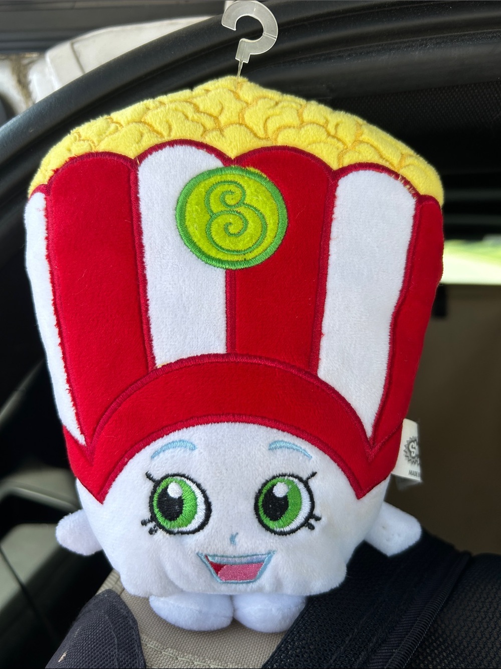 Shopkins Popcorn Plush - Red, White, Yellow & Green 6”